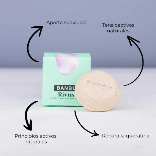 Champú Sólido Rivus para Cabello Normal y Seco Banbu 75g