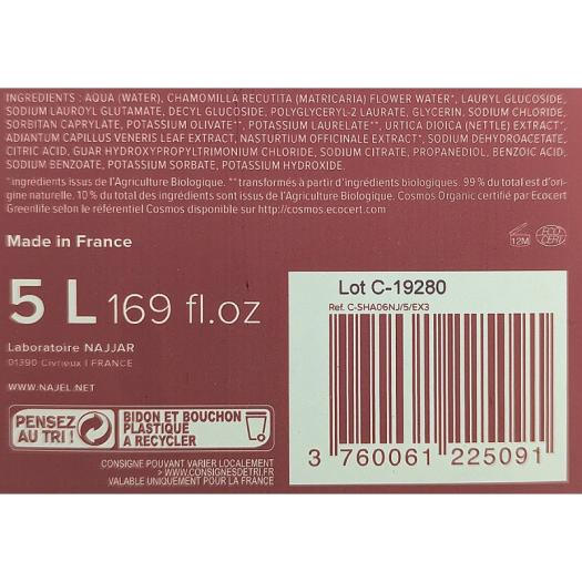 Champú y Acondicionador 2 en 1 de Alepo Cabellos Grasos Najel Bio 5L
