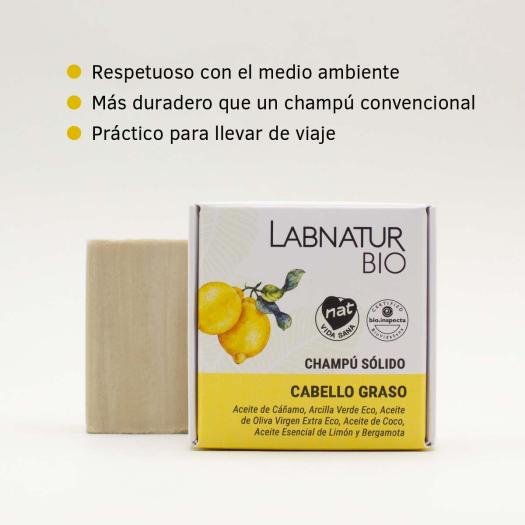 Champu Solido Cabello Graso Labnatur Bio 75g