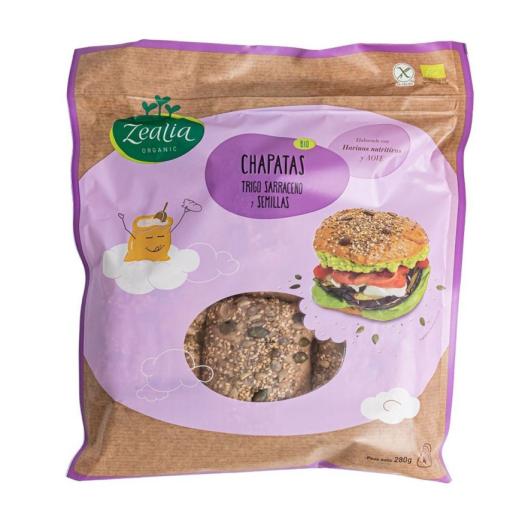 Chapatas Sarraceno y Semillas Sin Gluten Zealia Bio 280g