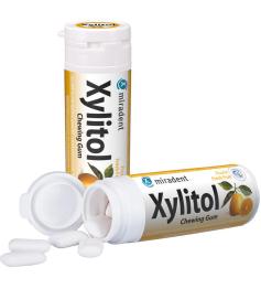 Chicles de Xylitol Sabor Frutas Miradent Bote 30uds