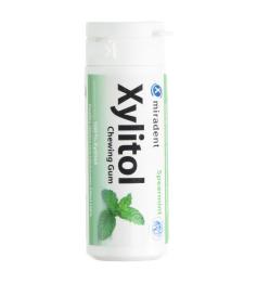 Chicles de Xylitol Sabor Hierbabuena Miradent Bote 30uds