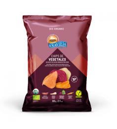 Chips de Vegetales en Aceite de Oliva Añavieja Bio 80g