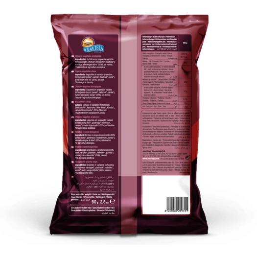 Chips de Vegetales en Aceite de Oliva Añavieja Bio 80g