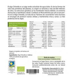 Chlorella en Tabletas Salud Viva Bio 125g 260 Tabletas