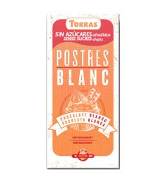 Chocolate Blanco Sin Azúcar para Postres Convencional 200g