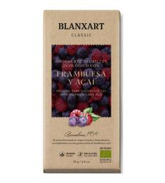 Chocolate Classic Negro Açai y Frambuesa Blanxart Bio 75g