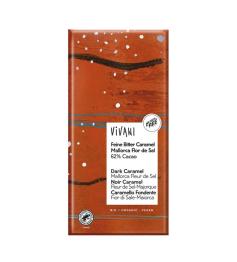 Chocolate Negro 62% Caramelo y Flor de Sal de Mallorca Bio Vivani 80g