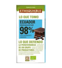 Chocolate Negro 98% Ecuador Ethiquable Bio 100g