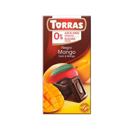 Chocolate Negro con Mango Sin Azúcar Classic Convencional 75g