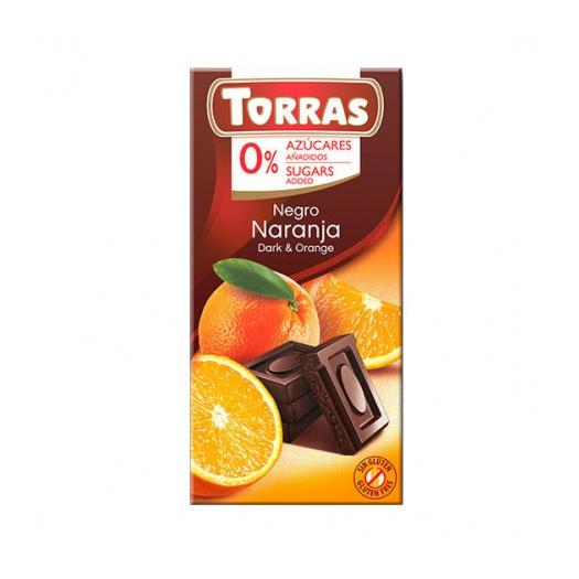 Chocolate Negro con Naranja Sin Azúcar Classic Convencional 75g