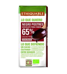 Chocolate Negro Fundir para Postres 65% Ethiquable Bio 100g