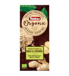 Chocolate Orgánico con Maca y Ginger Sin Gluten Bio 100g