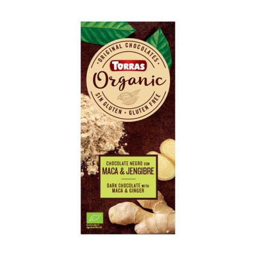 Chocolate Orgánico con Maca y Ginger Sin Gluten Bio 100g