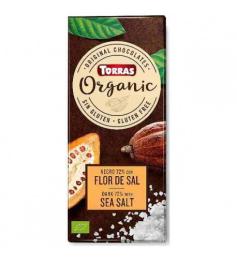 Chocolate Orgánico Negro 70 % Cacao con Flor de Sal Bio 100g