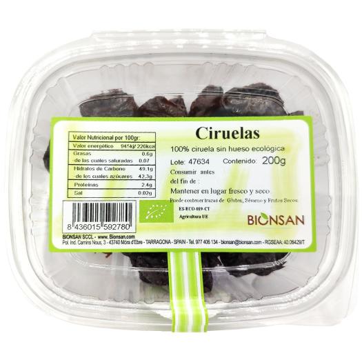 Ciruelas Bionsan Bio 200g