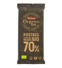 Cobertura de Chocolate al 70% para Postres Bio 170g