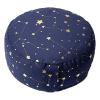 Cojín de Meditación Cielo Estrellado Azul Marino Algodón Orgánico 33x13cm