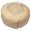 Cojín de Meditación Corazón Beige Algodón Orgánico 33x13cm