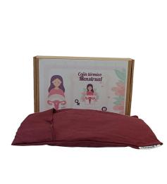 Cojín Dolor Menstrual con Funda Granate Aromedi 20x30cm