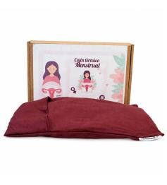Cojín Dolor Menstrual con Funda Granate Aromedi 20x30cm