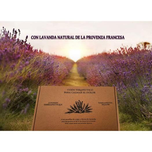 Cojín Terapéutico con Funda Lavanda Aromedi 15x48cm