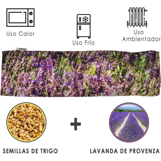 Cojín Terapéutico de Loneta con Lavanda Aromedi 15x48cm