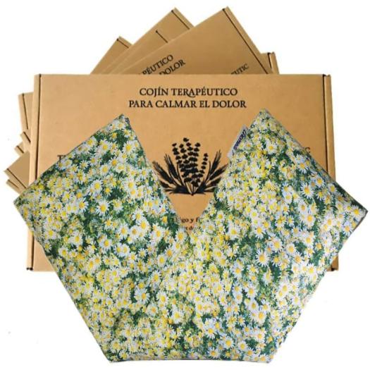 Cojín Terapéutico con Funda Manzanilla Aromedi 15x48cm