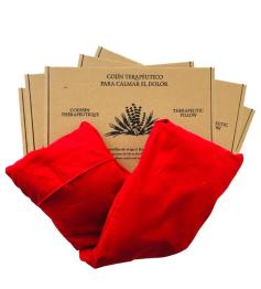 Cojín Terapéutico con Funda Roja Aromedi 15x48cm