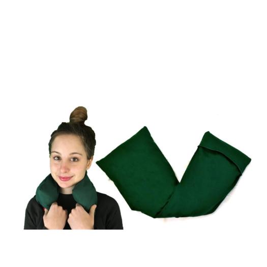 Cojín Terapéutico con Funda Verde Aromedi 15x48cm