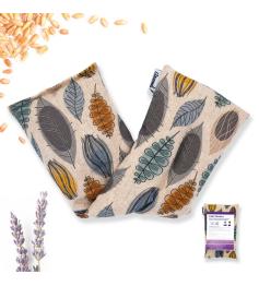 Cojín Terapéutico de Loneta con Hojas Aromedi 15x48cm