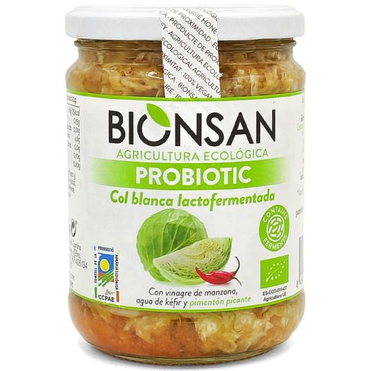Col Blanca Lactofermentada con Pimentón Picante Bionsan Bio 420g