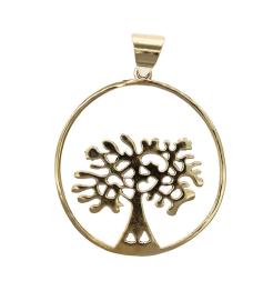 Colgante de Bronce Árbol de la Vida Circular 3,5cm