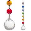 Colgante de Cristal Feng Shui 7 Chakras Bola 20cm