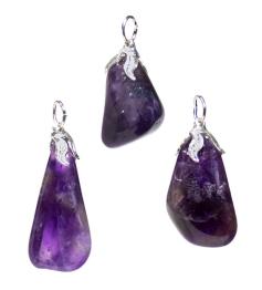 Colgante de Gema de Amatista Oscura