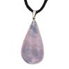 Colgante Gota de Cuarzo Rosa