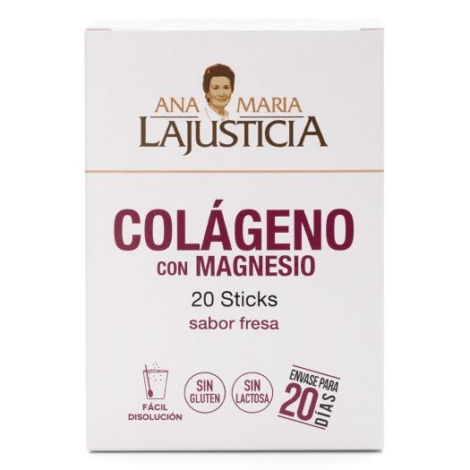 Colágeno con Magnesio Sabor Fresa AML 20 Sticks