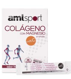 Colágeno con Magnesio y Vitamina C Sabor Fresa AMLSport 20 Sticks