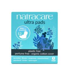 Compresas Ecológicas Súper con Alas Natracare 12 ud