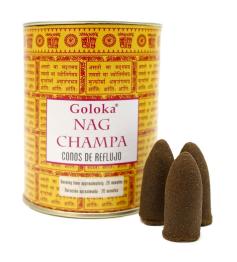 Conos de Incienso Cascada Nag Champa Goloka 18uds