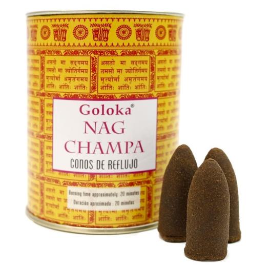 Conos de Incienso Cascada Nag Champa Goloka 18uds