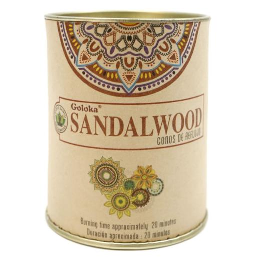 Conos de Incienso Cascada Sandalo Goloka 18uds