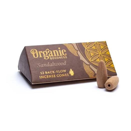 Conos de Incienso para Cascada Madera de Sándalo Organic Goodness 24g
