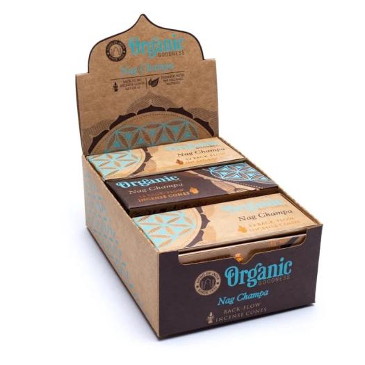 Conos de Incienso para Cascada Nag Champa Organic Goodness 24g