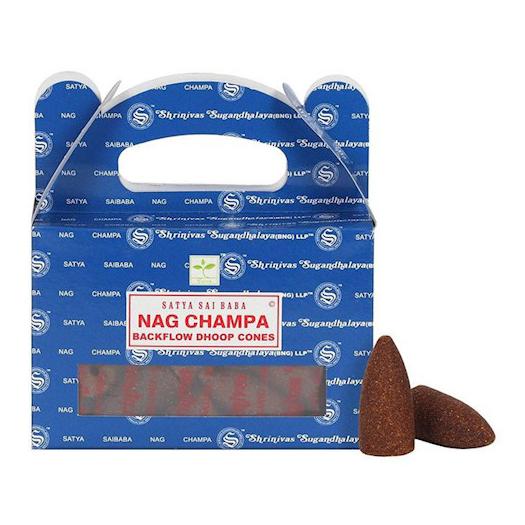 Conos de Incienso para Cascada Nag Champa Satya 75g