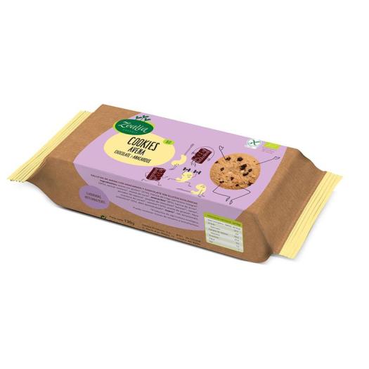 Cookies Avena Chocolate y Anacardos Sin Gluten Zealia Bio 130g