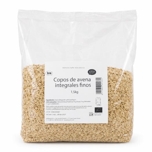 Copos Integrales de Avena Finos EcoBasics Bio 1500g