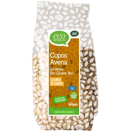 Copos Integrales de Avena Gruesos SIN GLUTEN EcoBasics Bio 500g