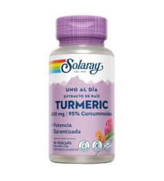 Cúrcuma - Turmeric 600 mg Solaray 30 VegCaps