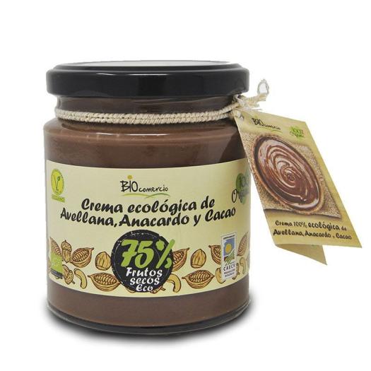 Crema de Avellanas Anacardos y Cacao Biocomercio Bio 250g